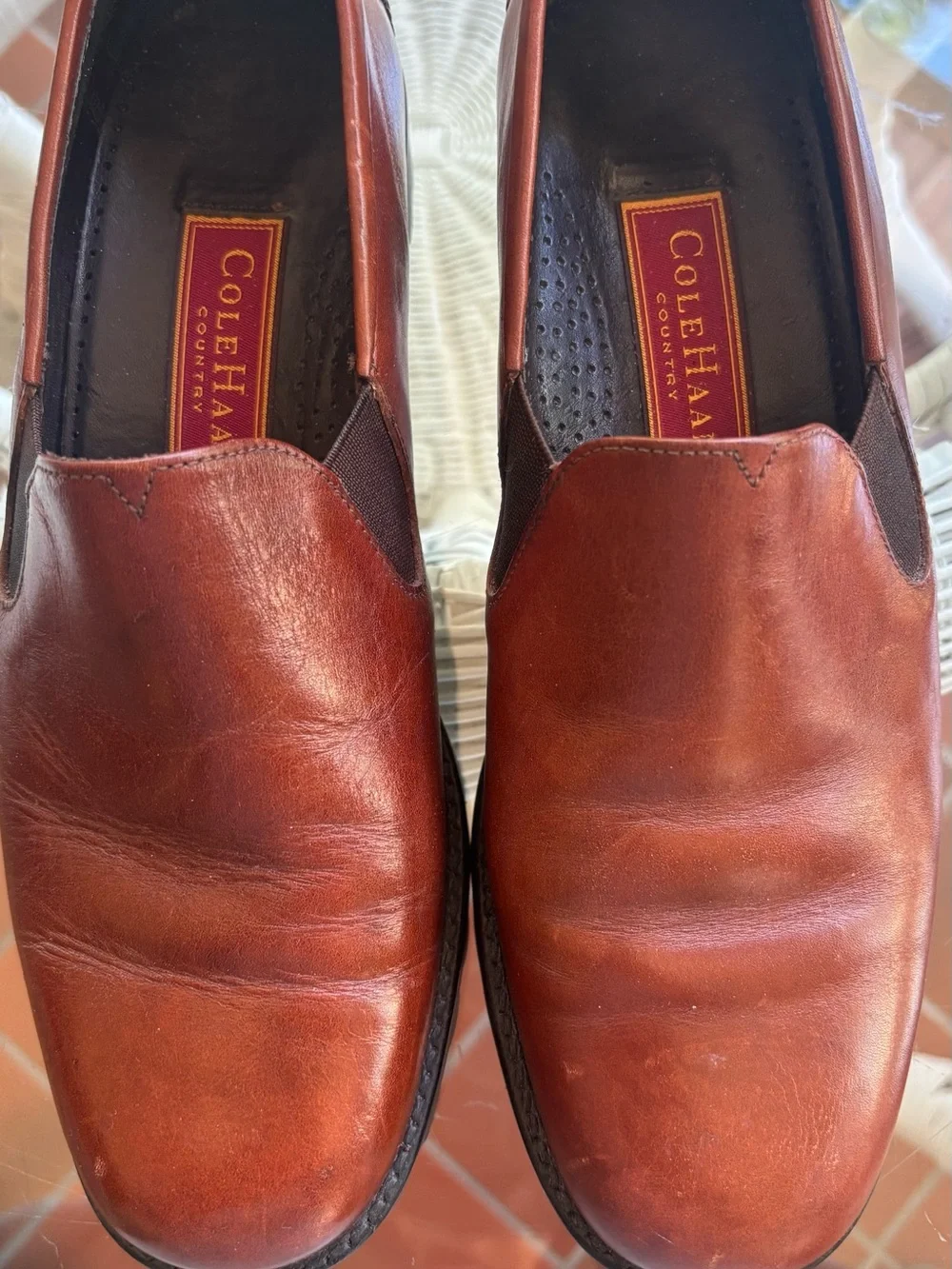 Cole Haan Women’s Slip-On Leather Loafers iBrown Leather like new Made in Brazil